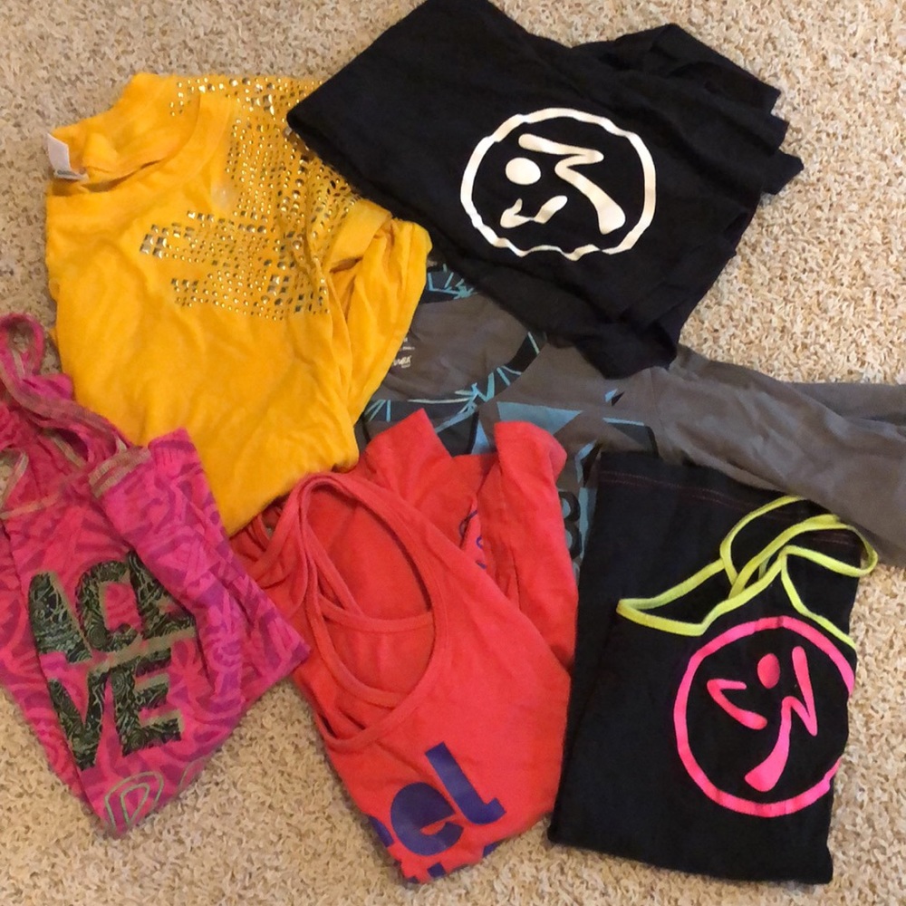 ZUMBA small top lot bundle